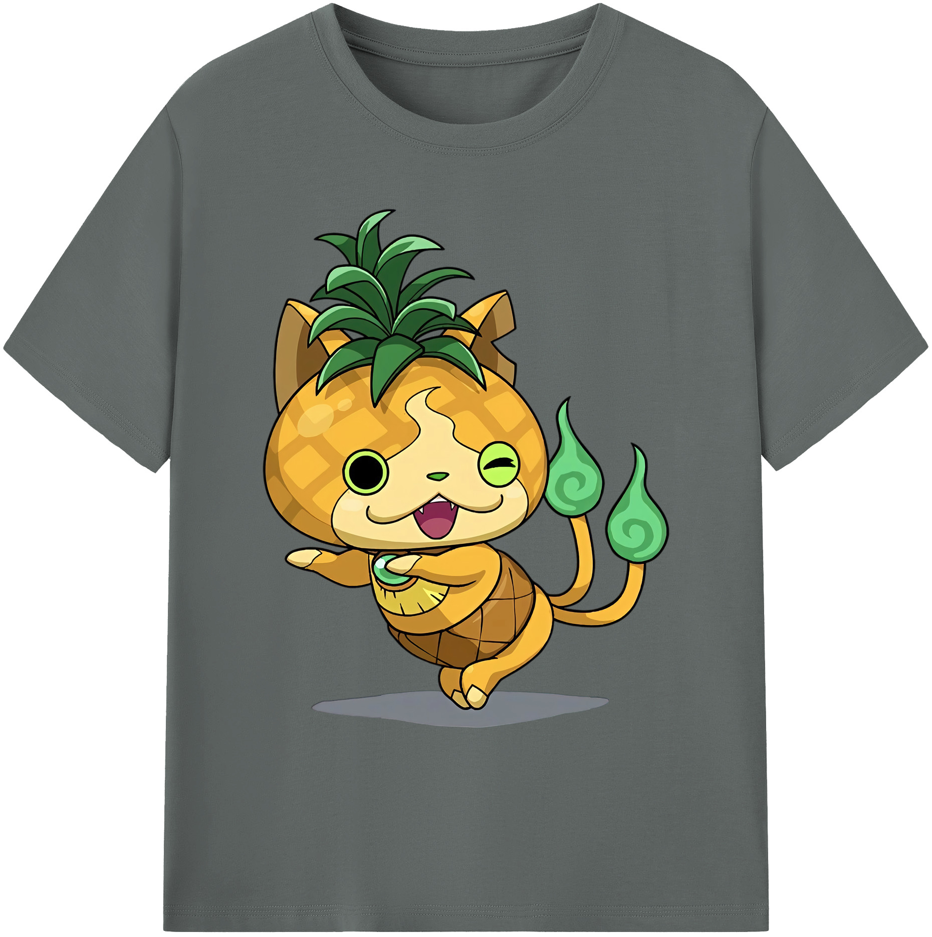 （画像用） 妖怪ウォッチ Yo-kai Watch 綿100％ メンズ半袖Tシャツ｜肌触りやわらか＆通気性